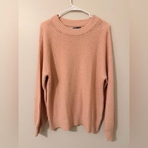 American Eagle Outfitters Peach Crew Neck Sweater